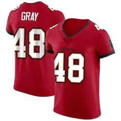 Nike J.T. Gray Tampa Bay Buccaneers Elite Red Vapor Jersey - Men's