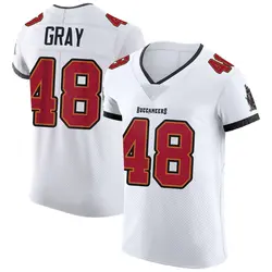 Nike J.T. Gray Tampa Bay Buccaneers Elite White Vapor Jersey - Men's