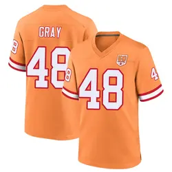 Nike J.T. Gray Tampa Bay Buccaneers Game Cream sicle 50th Season Jersey - Youth