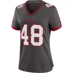 Nike J.T. Gray Tampa Bay Buccaneers Game Gray Pewter Alternate Jersey - Women's