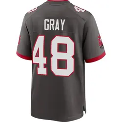 Nike J.T. Gray Tampa Bay Buccaneers Game Gray Pewter Alternate Jersey - Youth