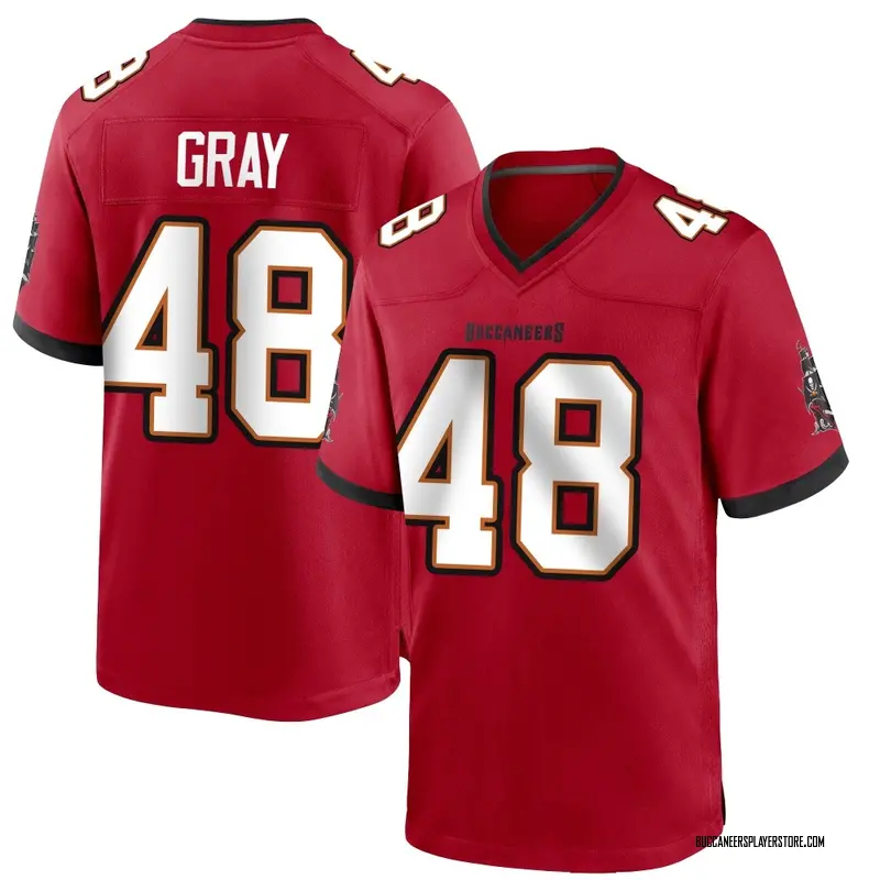 Nike J.T. Gray Tampa Bay Buccaneers Game Red Team Color Jersey - Men's
