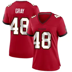 Nike J.T. Gray Tampa Bay Buccaneers Game Red Team Color Jersey - Women's