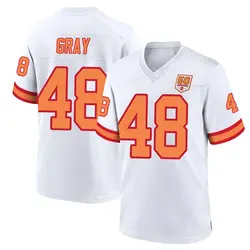Nike J.T. Gray Tampa Bay Buccaneers Game White '76 50th Season Jersey - Men's