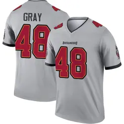 Nike J.T. Gray Tampa Bay Buccaneers Legend Gray Inverted Jersey - Men's