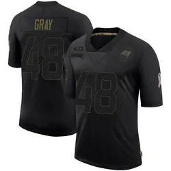 Nike J.T. Gray Tampa Bay Buccaneers Limited Black 2020 Salute To Service Jersey - Youth