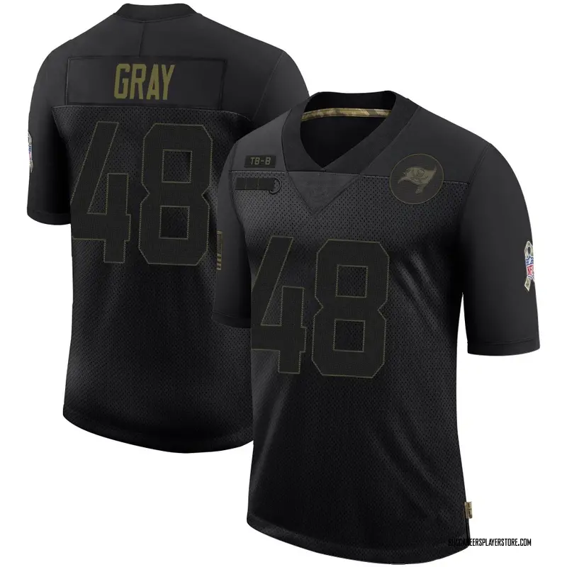 Nike J.T. Gray Tampa Bay Buccaneers Limited Black 2020 Salute To Service Jersey - Youth