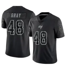 Nike J.T. Gray Tampa Bay Buccaneers Limited Black Reflective Jersey - Men's