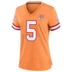 Nike Jack Browning Tampa Bay Buccaneers Game Brown Creamsicle 50th Season Jersey - Women's