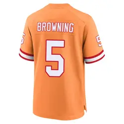 Nike Jack Browning Tampa Bay Buccaneers Game Brown Creamsicle 50th Season Jersey - Youth