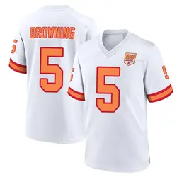 Nike Jack Browning Tampa Bay Buccaneers Game White '76 50th Season Jersey - Men's