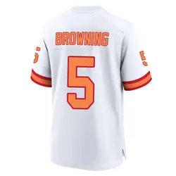 Nike Jack Browning Tampa Bay Buccaneers Game White '76 50th Season Jersey - Youth