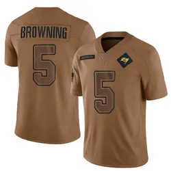 Nike Jack Browning Tampa Bay Buccaneers Limited Brown 2023 Salute To Service Jersey - Men's