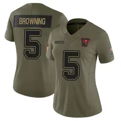 Nike Jack Browning Tampa Bay Buccaneers Limited Brown Olive 2025 Salute to Service Jersey - Women's