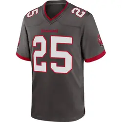Nike Jacob Parrish Tampa Bay Buccaneers Game Pewter Alternate Jersey - Men's