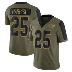 Nike Jacob Parrish Tampa Bay Buccaneers Limited Olive 2021 Salute To Service Jersey - Men's