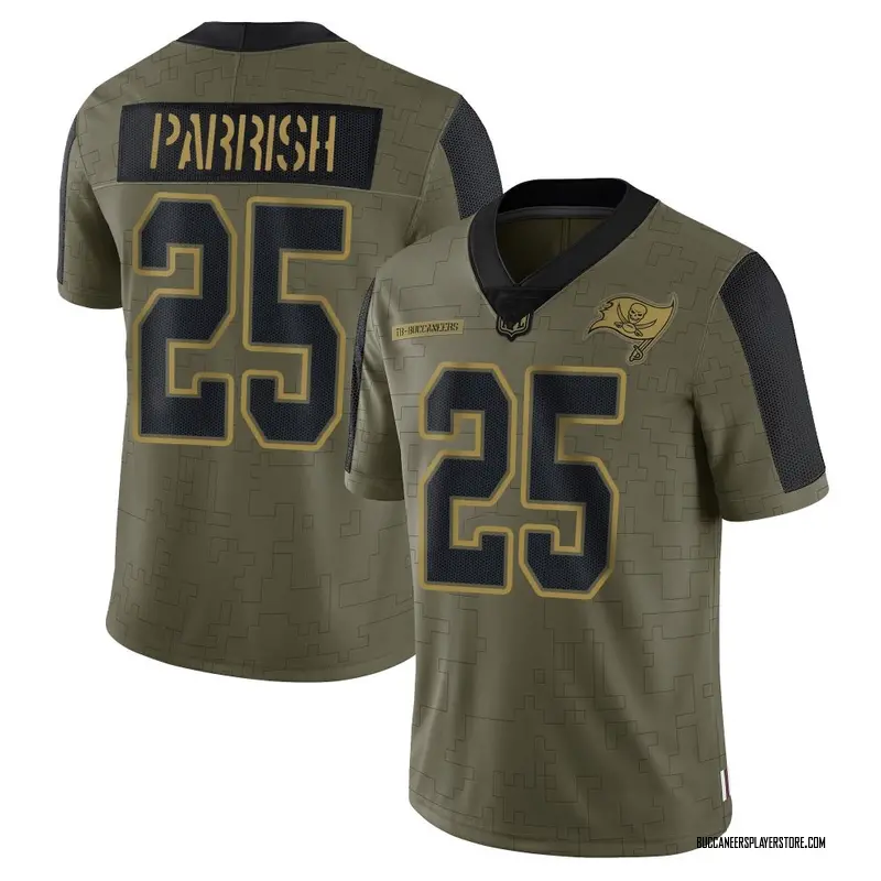 Nike Jacob Parrish Tampa Bay Buccaneers Limited Olive 2021 Salute To Service Jersey - Men's
