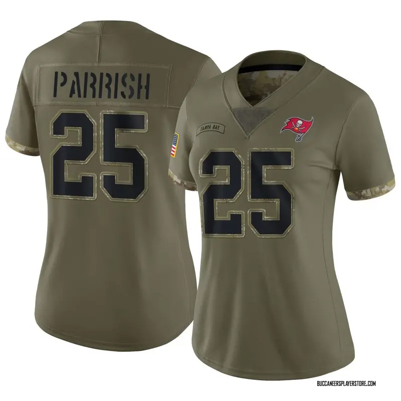 Nike Jacob Parrish Tampa Bay Buccaneers Limited Olive 2022 Salute To Service Jersey - Women's