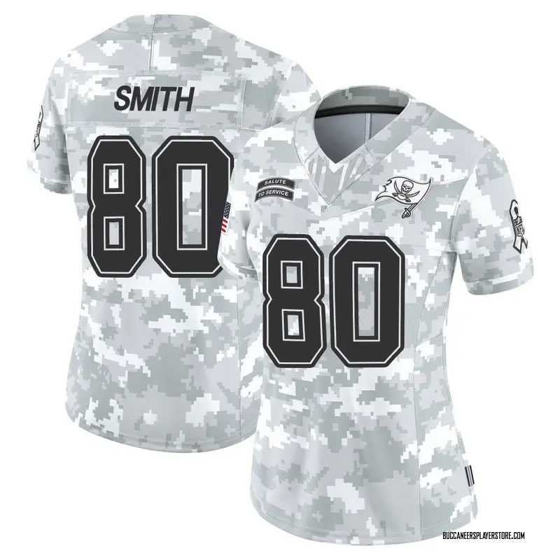 Nike Jaden Smith Tampa Bay Buccaneers Limited Arctic Camo 2024 Salute to Service Jersey - Women's