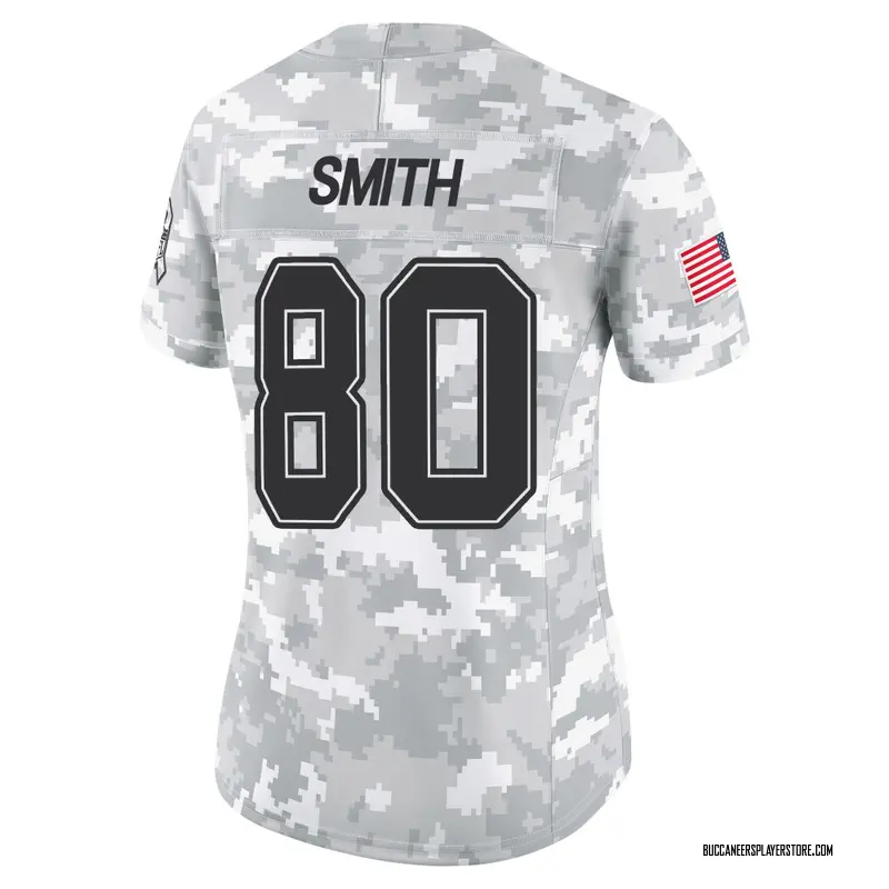 Nike Jaden Smith Tampa Bay Buccaneers Limited Arctic Camo 2024 Salute to Service Jersey - Women's