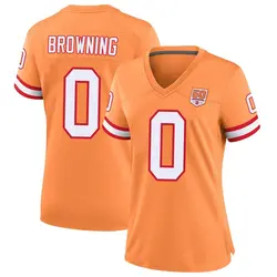 Nike Jake Browning Tampa Bay Buccaneers Game Brown Creamsicle 50th Season Jersey - Women's