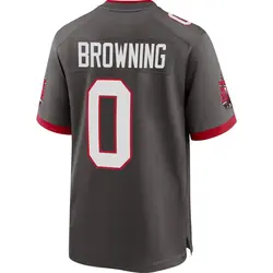 Nike Jake Browning Tampa Bay Buccaneers Game Brown Pewter Alternate Jersey - Youth