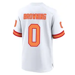Nike Jake Browning Tampa Bay Buccaneers Game White '76 50th Season Jersey - Men's