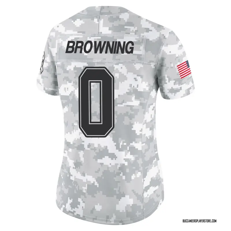 Nike Jake Browning Tampa Bay Buccaneers Limited Arctic Camo 2024 Salute to Service Jersey - Women's