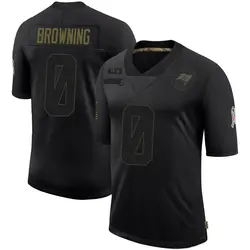 Nike Jake Browning Tampa Bay Buccaneers Limited Black 2020 Salute To Service Jersey - Youth