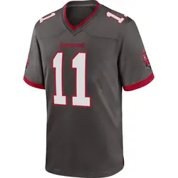 Nike Jalen McMillan Tampa Bay Buccaneers Game Pewter Alternate Jersey - Youth