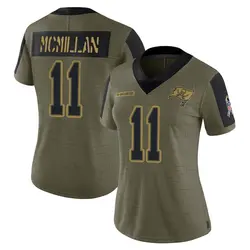 Nike Jalen McMillan Tampa Bay Buccaneers Limited Olive 2021 Salute To Service Jersey - Women's