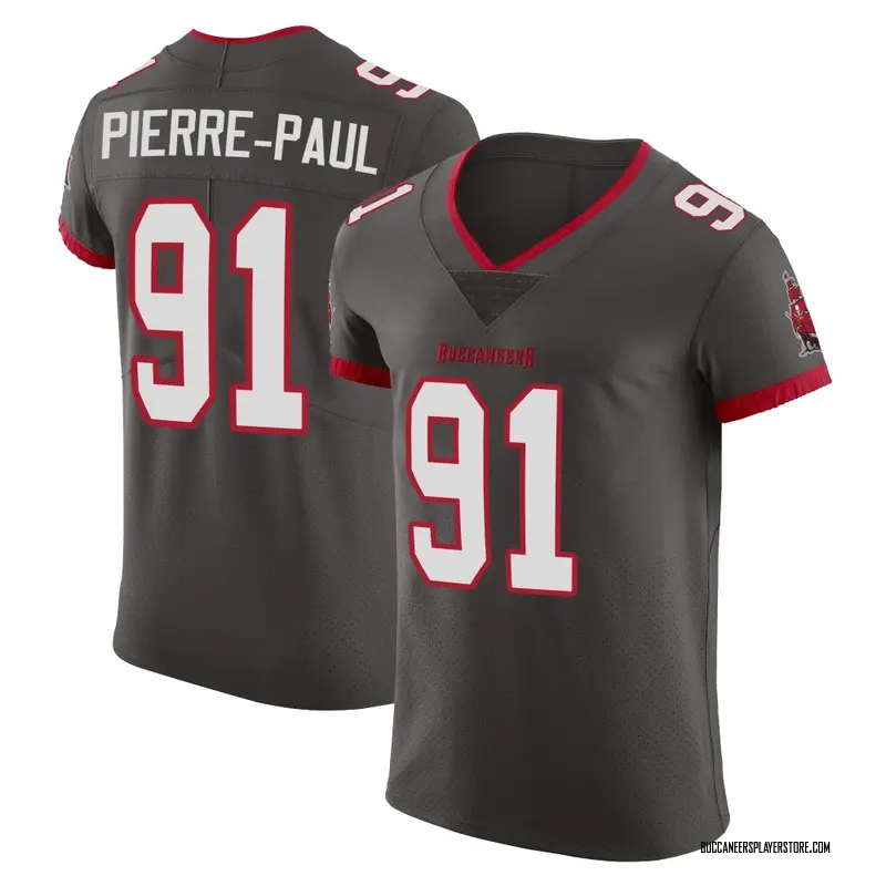 Nike Jason Pierre-Paul Tampa Bay Buccaneers Elite Pewter Alternate Vapor Jersey - Men's