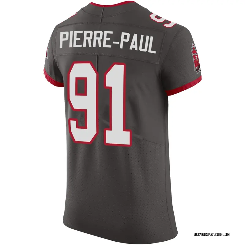 Nike Jason Pierre-Paul Tampa Bay Buccaneers Elite Pewter Alternate Vapor Jersey - Men's