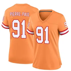 Nike Jason Pierre-Paul Tampa Bay Buccaneers Game Orange Throwback Jersey - Women's