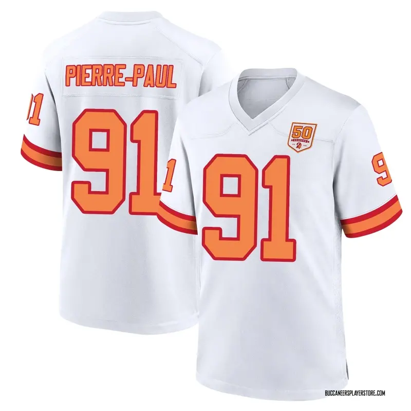 Nike Jason Pierre-Paul Tampa Bay Buccaneers Game White '76 50th Season Jersey - Men's
