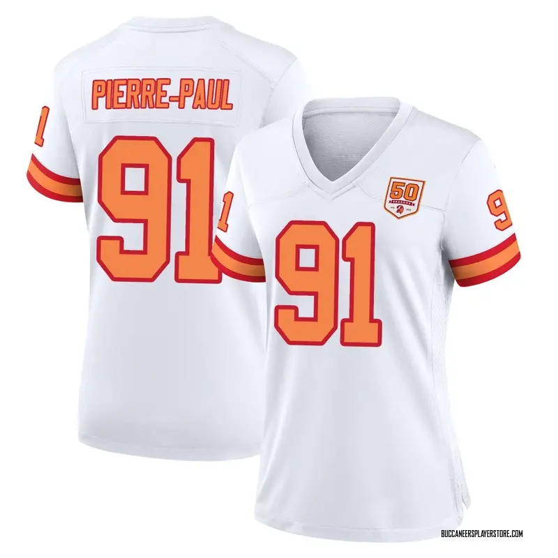 Nike Jason Pierre-Paul Tampa Bay Buccaneers Game White '76 50th Season Jersey - Women's