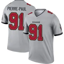 Nike Jason Pierre-Paul Tampa Bay Buccaneers Legend Gray Inverted Jersey - Men's