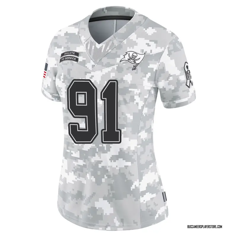 Nike Jason Pierre-Paul Tampa Bay Buccaneers Limited Arctic Camo 2024 Salute to Service Jersey - Women's