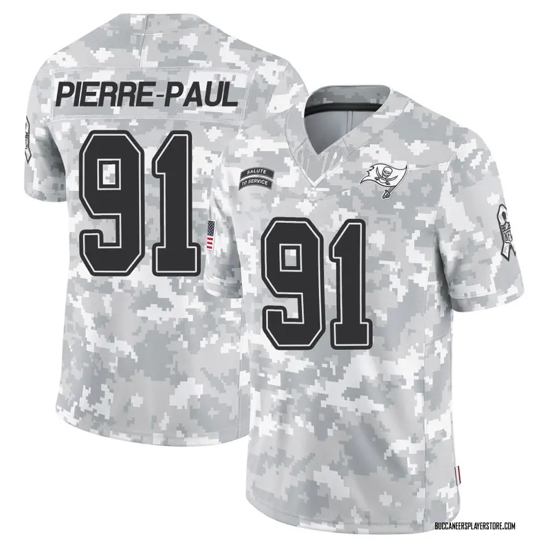 Nike Jason Pierre-Paul Tampa Bay Buccaneers Limited Arctic Camo 2024 Salute to Service Jersey - Youth