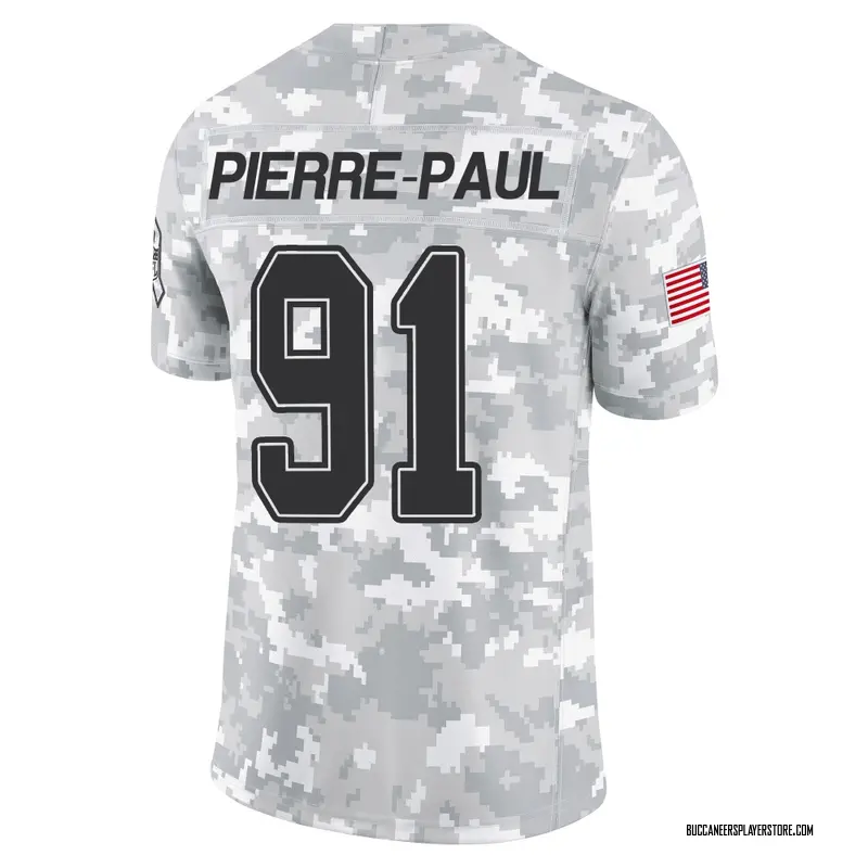 Nike Jason Pierre-Paul Tampa Bay Buccaneers Limited Arctic Camo 2024 Salute to Service Jersey - Youth