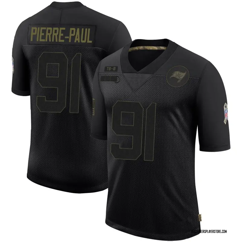 Nike Jason Pierre-Paul Tampa Bay Buccaneers Limited Black 2020 Salute To Service Jersey - Youth