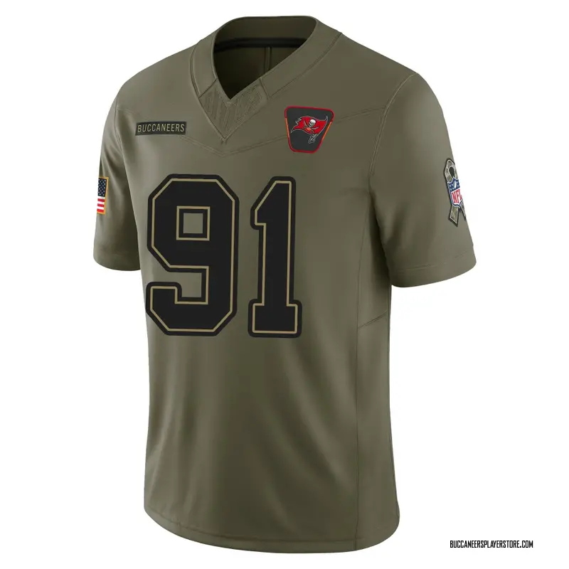 Nike Jason Pierre-Paul Tampa Bay Buccaneers Limited Olive 2025 Salute to Service Jersey - Men's