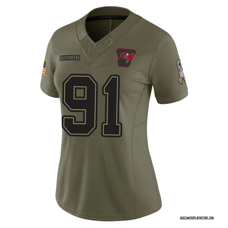 Nike Jason Pierre-Paul Tampa Bay Buccaneers Limited Olive 2025 Salute to Service Jersey - Women's