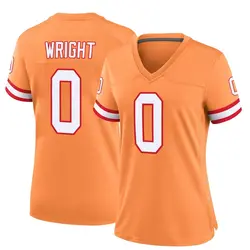 Nike Javin Wright Tampa Bay Buccaneers Game Orange Throwback Jersey - Women's