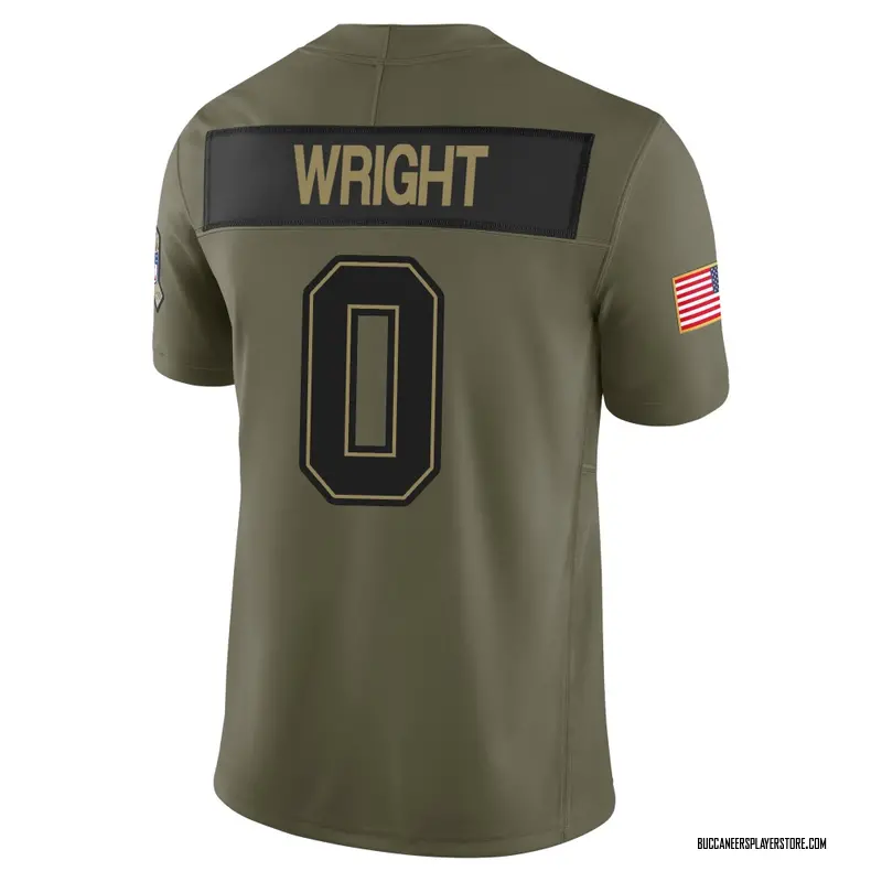 Nike Javin Wright Tampa Bay Buccaneers Limited Olive 2025 Salute to Service Jersey - Men's