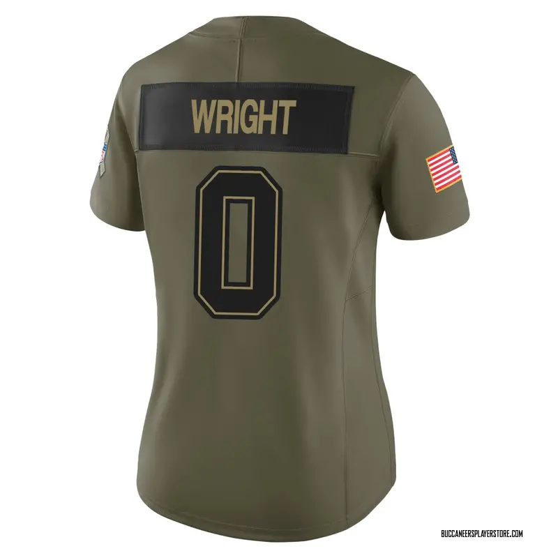 Nike Javin Wright Tampa Bay Buccaneers Limited Olive 2025 Salute to Service Jersey - Women's