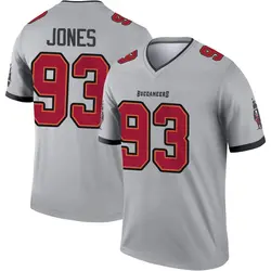 Nike Jayson Jones Tampa Bay Buccaneers Legend Gray Inverted Jersey - Youth