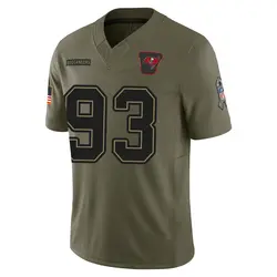 Nike Jayson Jones Tampa Bay Buccaneers Limited Olive 2025 Salute to Service Jersey - Youth