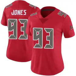Nike Jayson Jones Tampa Bay Buccaneers Limited Red Color Rush Jersey - Women's