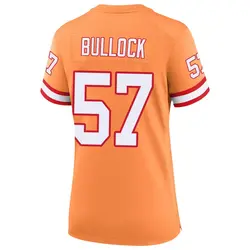 Nike John Bullock Tampa Bay Buccaneers Game Cream sicle 50th Season Jersey - Women's